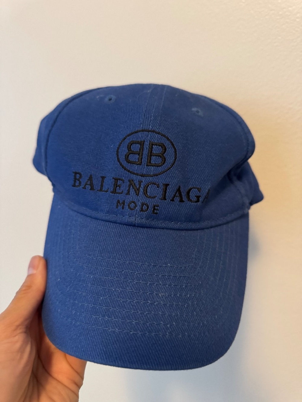 🧢 Balenciaga Blue Hat – Authentic Designer Cap 💙